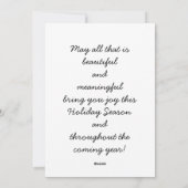 サンタクパーソナライズされたリスマスカード シーズンカード (裏面)