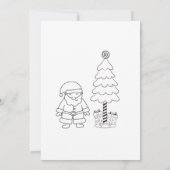 サンタクパーソナライズされたリスマスレター シーズンカード (裏面)