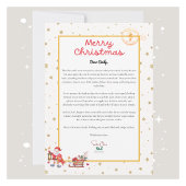 サンタクパーソナライズされたリスマスレター シーズンカード