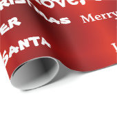 サンタクパーソナライズされたリスマス ラッピングペーパー (ロールコーナー)
