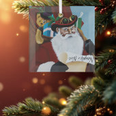 サンタクビクトリアンラン ガラスオーナメント