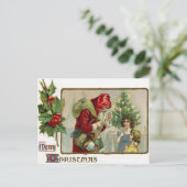 サンタクビクトリアンリスマスポストカード ポストカード (スタンド正面)