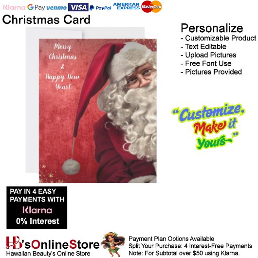 サンタクメリーロすてきース赤いクリスマス シーズンカード