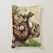 サンタクメリーロースツリークラシックイラストレーション アクセントクッション (正面(垂直))