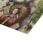 サンタクメリーロースツリークラシックイラストレーション カッティングボード (角)