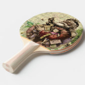 サンタクメリーロースツリークラシックイラストレーション 卓球ラケット (正面アングル)