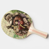 サンタクメリーロースツリークラシックイラストレーション 卓球ラケット (横)