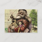 サンタクメリーロースツリークラシックイラストレーション 名刺 (裏面)