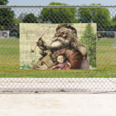 サンタクメリーロースツリークラシックイラストレーション 横断幕 (インサイチュ)