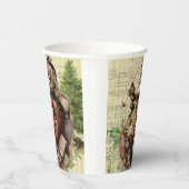 サンタクメリーロースツリークラシックイラストレーション 紙コップ (右)