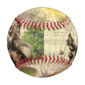 サンタクメリーロースツリークラシックイラストレーション 野球ボール (正面)