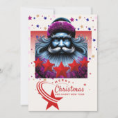 サンタクモダンリスマスグリーティングカード シーズンカード (正面)