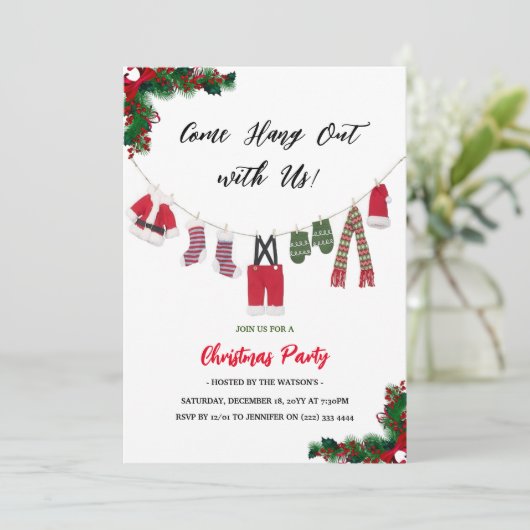 サンタクモダンロ来スのクリスマスパーティー 招待状 (スタンド正面)