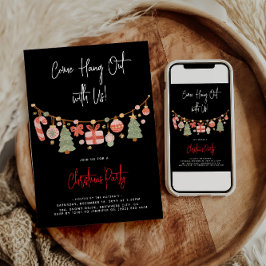 サンタクモダンロ来スのクリスマスパーティー 招待状