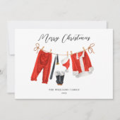 サンタクユニークリスマス非写真 シーズンカード (正面)