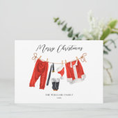 サンタクユニークリスマス非写真 シーズンカード (スタンド正面)