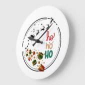 サンタクラウス ラージ壁時計 (傾斜)