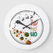 サンタクラウス ラージ壁時計 (正面)