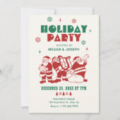 サンタクラシッククロースのクリスマス 招待状 (正面)