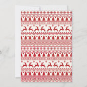 サンタクラシッククロースのクリスマス 招待状 (裏面)