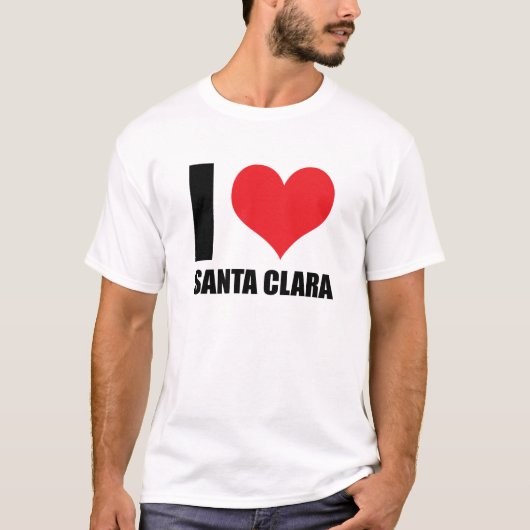 サンタクララが好き Tシャツ (正面)
