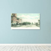 サンタクララの公共図書館の外観 キャンバスプリント (インサイチュ (ウッドフロア))