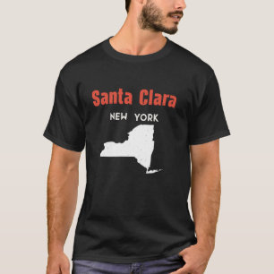 サンタクララニューヨークUSA州アメリカトラベルニュー Tシャツ