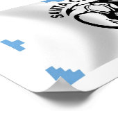 サンタクララプエブロフラッグポスタープリント ポスター (角)