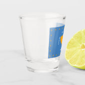 サンタクララ州旗（カリフォルニア州、アメリカ郡） ショットグラス (左)