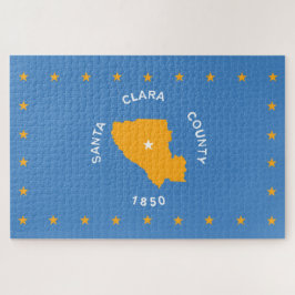 サンタクララ州旗（カリフォルニア州、アメリカ郡） ジグソーパズル