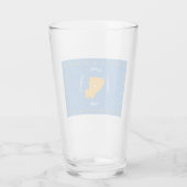 サンタクララ州旗（カリフォルニア州、アメリカ郡） タンブラーグラス (裏面)