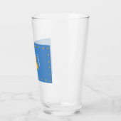 サンタクララ州旗（カリフォルニア州、アメリカ郡） タンブラーグラス (左)