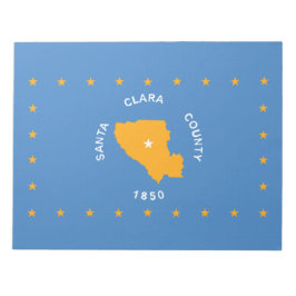 サンタクララ州旗（カリフォルニア州、アメリカ郡） ノートパッド