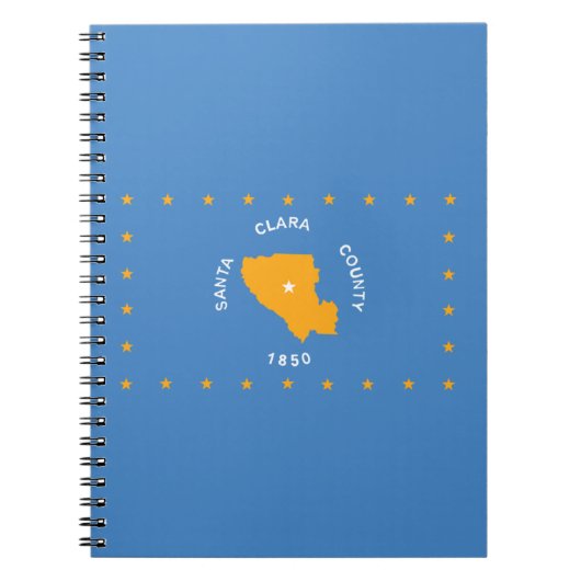 サンタクララ州旗（カリフォルニア州、アメリカ郡） ノートブック (正面)