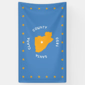 サンタクララ州旗 横断幕 (縦)