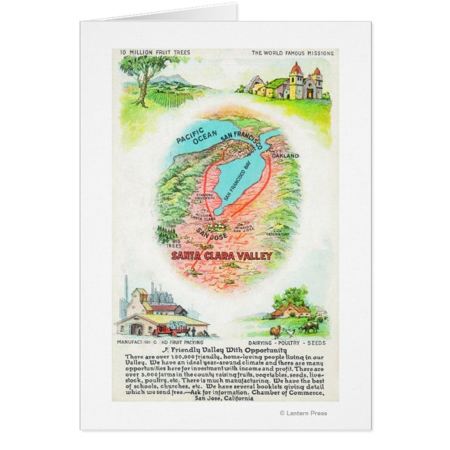 サンタクララ郡の空中地図と遺跡 (正面)