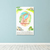 サンタクララ郡の空中地図と遺跡 キャンバスプリント (インサイチュ (ウッドフロア))