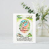 サンタクララ郡の空中地図と遺跡 ポストカード (スタンド正面)