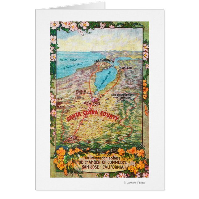 サンタクララ郡空中地図 (正面)