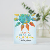 サンタクラリタカリフォルニアサンシャイントラベル ポストカード (スタンド正面)