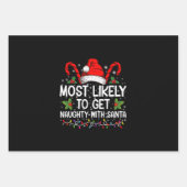 サンタクリいけなスマスに行く可能性が高い ラッピングペーパーシート (正面)