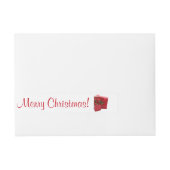 サンタクリスマスからの手紙 ラップアラウンド宛名ラベル (正面)