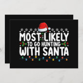 サンタクリスマスと狩りに行きそうだ 招待状 (正面/裏面)