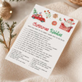 サンタクリスマスなぞなぞゲーム シーズンカード