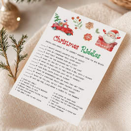 サンタクリスマスなぞなぞゲーム シーズンカード