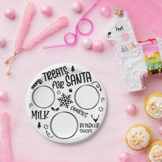 サンタクリスマスのおごり ペーパープレート (パーティー)