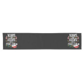 サンタクリスマスのクリスマスに酔いしれる ショートテーブルランナー (横)