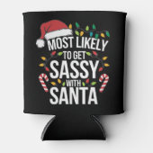 サンタクリスマスのクリスマスに酔いしれる 缶クーラー (正面)