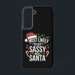 サンタクリスマスのクリスマスに酔いしれる SAMSUNG GALAXY S22ケース<br><div class="desc">サンタ・クリスマス・クリスマスの家族の試合でサッシーになる可能性が高い</div>