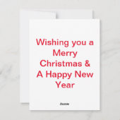 サンタクリスマスより愛しおもしろいて シーズンカード (裏面)